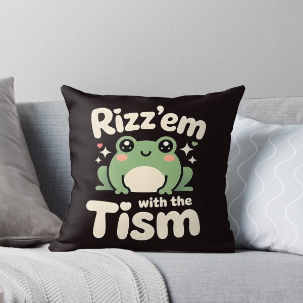Item preview, Funny Frog Rizz`Em With The Tism Shirt – Retro Frog Meme For Autistic Humor Fans designed and sold by Redgiant87x.