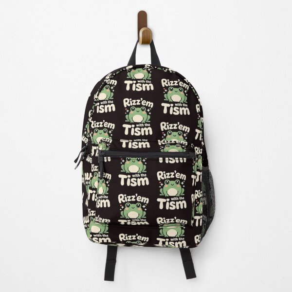Item preview, Funny Frog Rizz`Em With The Tism Shirt – Retro Frog Meme For Autistic Humor Fans designed and sold by Redgiant87x.