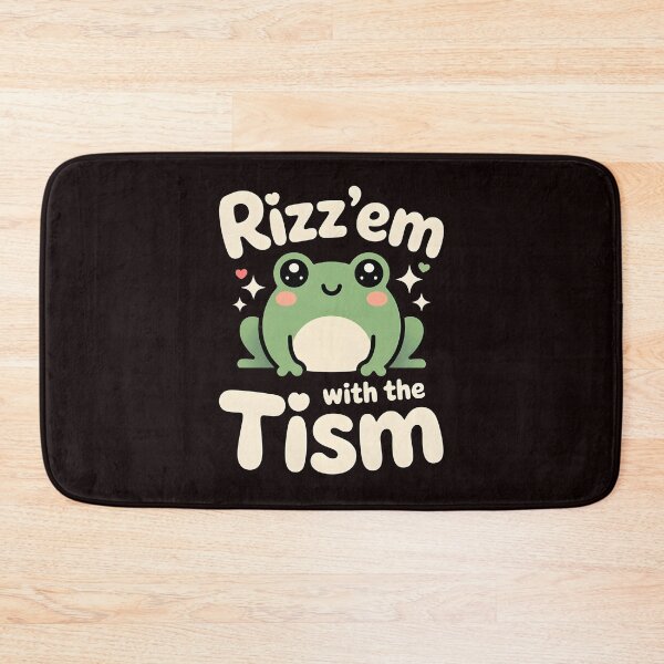 Item preview, Funny Frog Rizz`Em With The Tism Shirt – Retro Frog Meme For Autistic Humor Fans designed and sold by Redgiant87x.