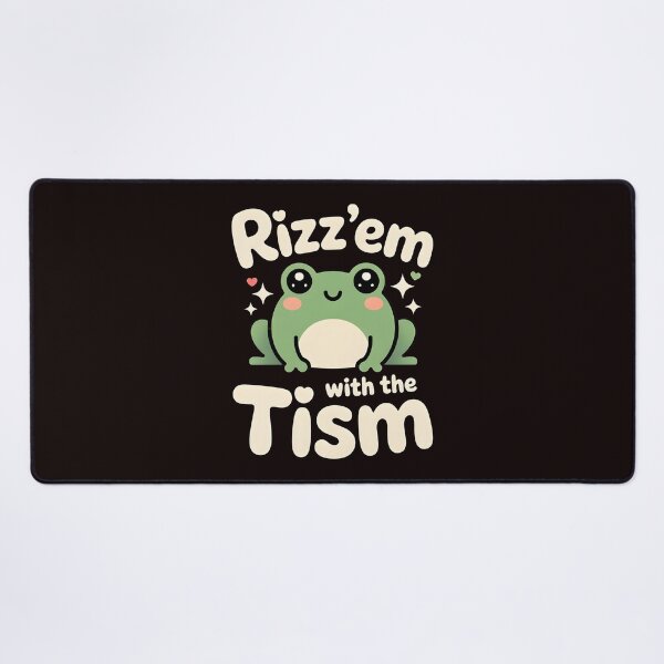 Item preview, Funny Frog Rizz`Em With The Tism Shirt – Retro Frog Meme For Autistic Humor Fans designed and sold by Redgiant87x.