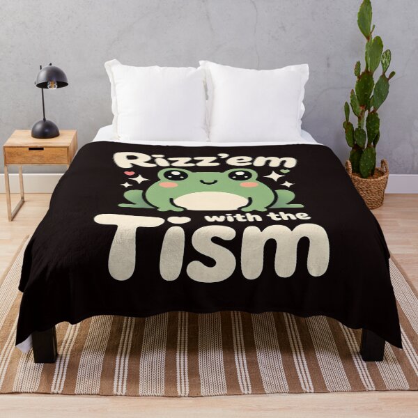 Item preview, Funny Frog Rizz`Em With The Tism Shirt – Retro Frog Meme For Autistic Humor Fans designed and sold by Redgiant87x.