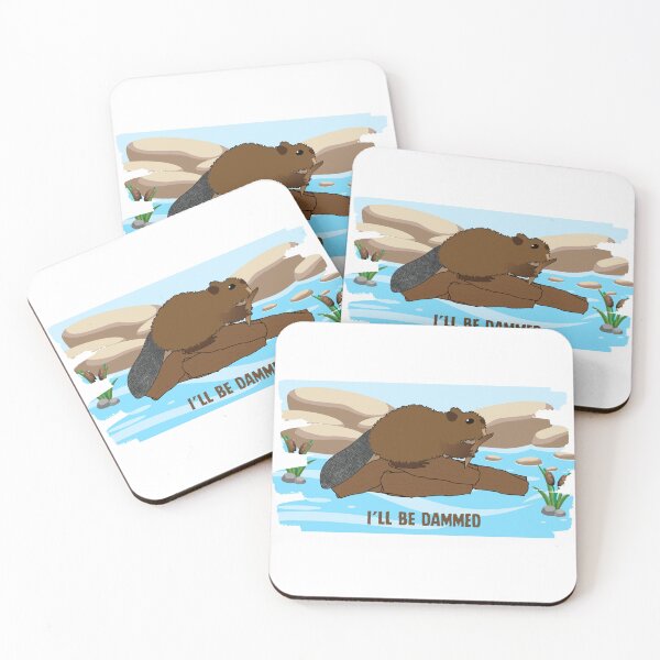 Item preview, Cute Beaver Pun Animal Humor Design designed and sold by DesignsbyDustin.