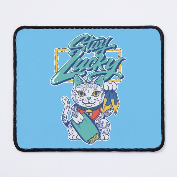 Item preview, Stay Lucky Bodyboard Cat Maneki Neko designed and sold by ImaginarStore.