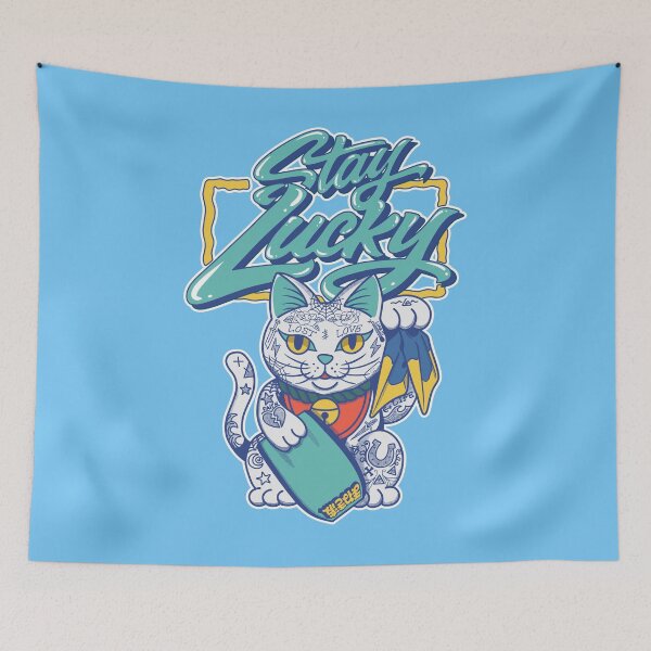Item preview, Stay Lucky Bodyboard Cat Maneki Neko designed and sold by ImaginarStore.