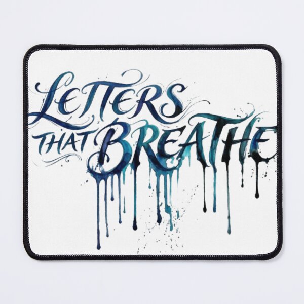 Item preview, Blue Watercolor Letters That Breathe Typography designed and sold by Ahmedsyde.