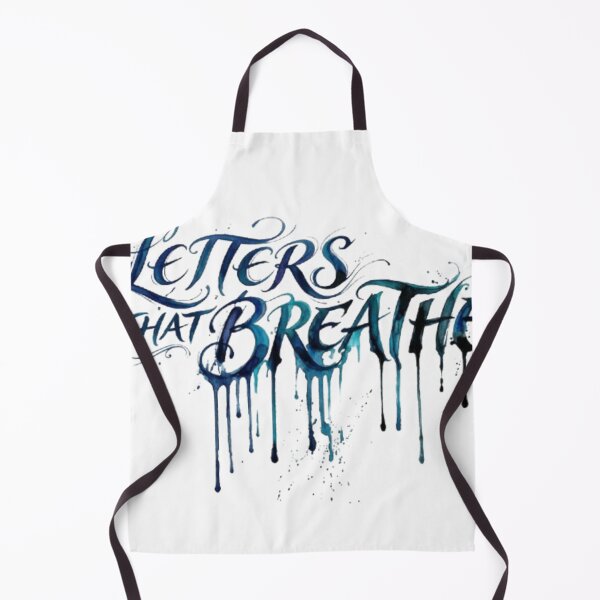 Item preview, Blue Watercolor Letters That Breathe Typography designed and sold by Ahmedsyde.