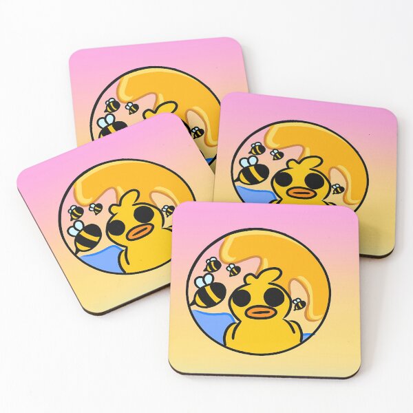 Item preview, Cute Rubber Duck and Bumblebee Sunset Art designed and sold by JustBee-CauseStudio.