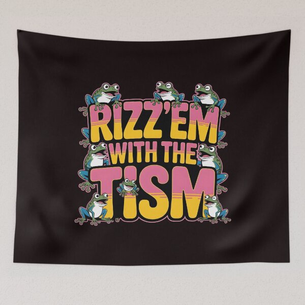 Item preview, Funny Frog Rizz`Em With The Tism Shirt – Cute Frog Meme With Autism Humor designed and sold by Redgiant87x.
