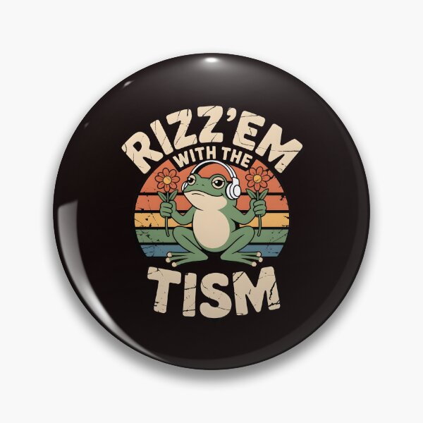 Item preview, Funny Frog Rizz`Em With The Tism Shirt – Viral Frog Meme Apparel For Meme Lovers designed and sold by Redgiant87x.