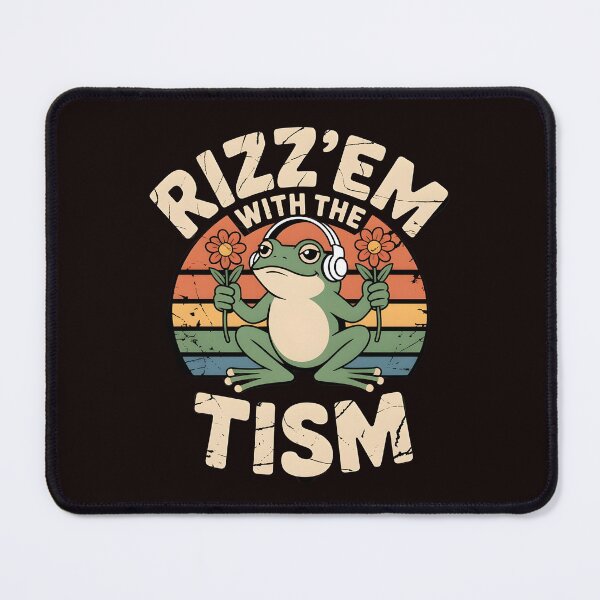 Item preview, Funny Frog Rizz`Em With The Tism Shirt – Viral Frog Meme Apparel For Meme Lovers designed and sold by Redgiant87x.