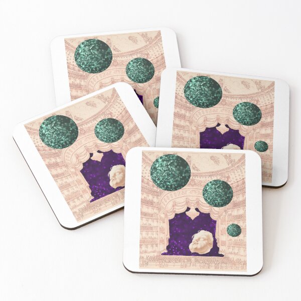 Item preview, Theatre Lover Glittery Collage Art designed and sold by AnimaliaStar.