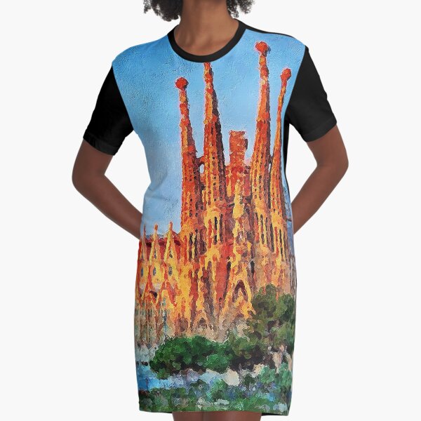 Sagrada Familia, Barcelona Vestido camiseta