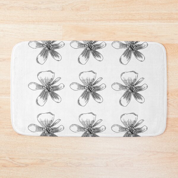 Item preview, Black and White Floral Sketch Pattern designed and sold by Kazewalk.