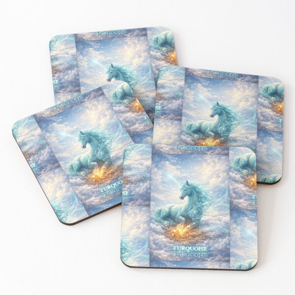 Item preview, December Turquoise Unicorn Birthstone designed and sold by Ediblelove.