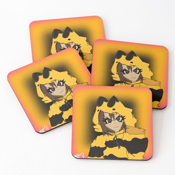 Item preview, Aesthetic Anime Girl in Bumblebee Hoodie Art designed and sold by JustBee-CauseStudio.
