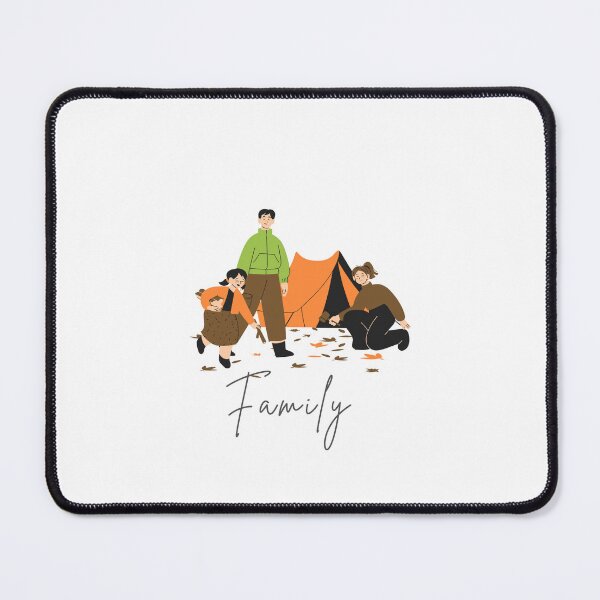 Item preview, amily Camping Picnic in the Mountains | Cozy Nature Adventure Artwork designed and sold by gluxdesing.