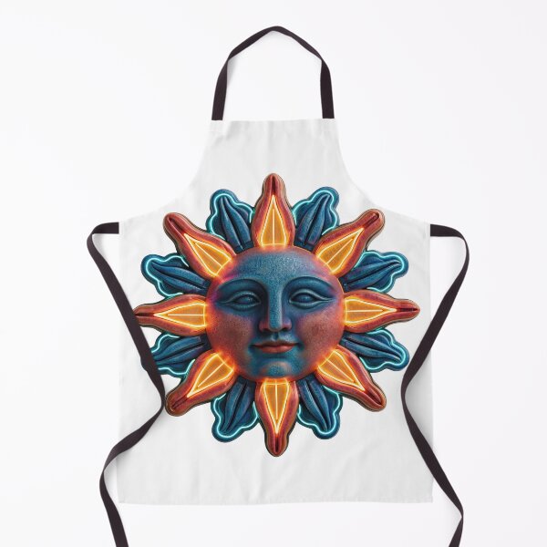 Item preview, Neon Celestial Sun Face Art designed and sold by CircaSassy.
