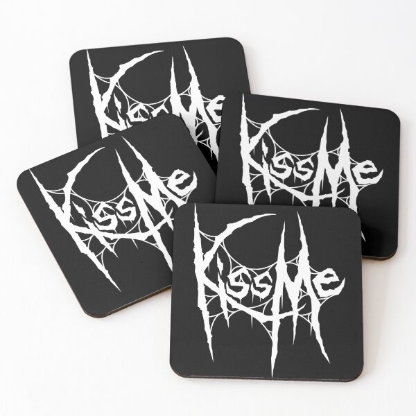 Item preview, Kiss me. Dark lettering art designed and sold by Tribalgothss.