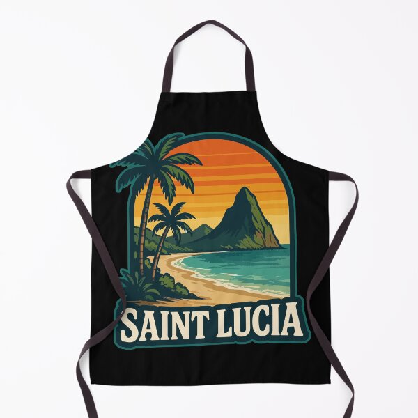 Item preview, Saint Lucia Caribbean Retro Travel designed and sold by TomFrontierArt.