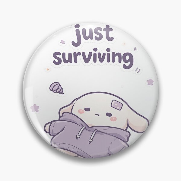 Item preview, Just Surviving Sticker | Real Life Mood designed and sold by CutePlix.