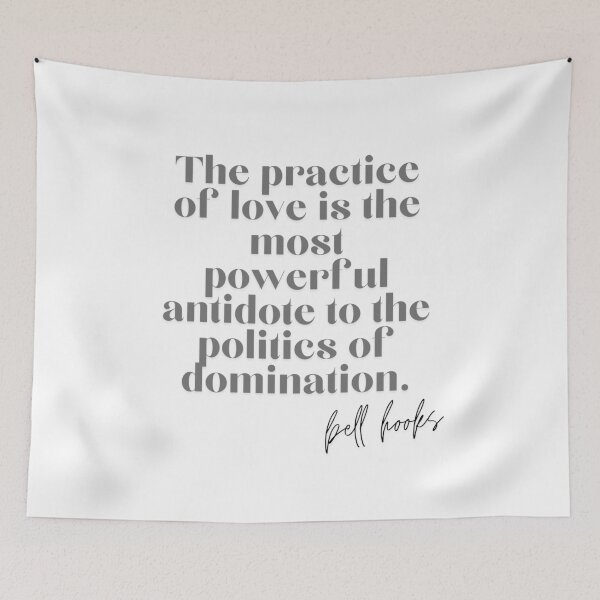 Item preview, Bell Hooks Quote on Love designed and sold by AnimaliaStar.