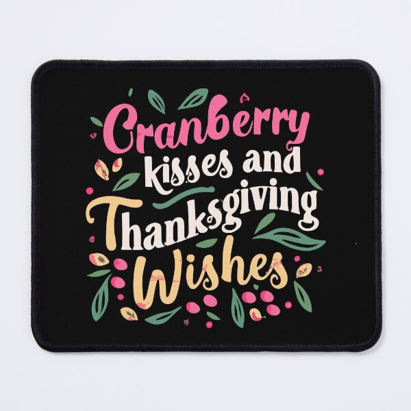 Item preview, Cranberry Kisses and Thanksgiving Wishes Cute Fall Design designed and sold by CyfroweMysli.