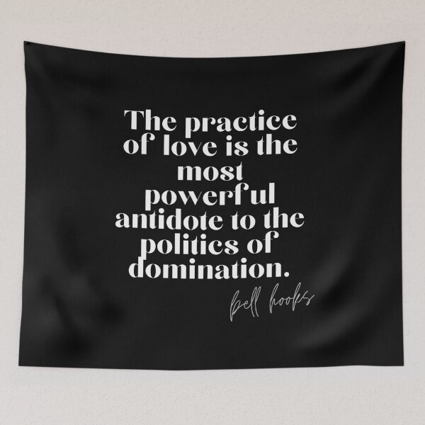 Item preview, Bell Hooks Quote on Love designed and sold by AnimaliaStar.
