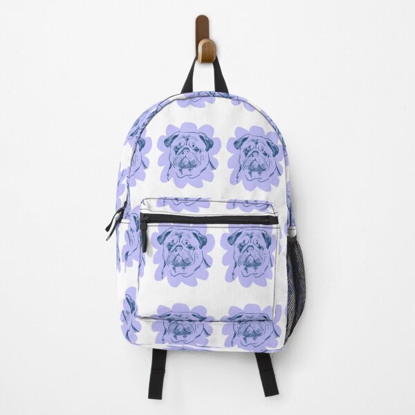 Item preview, Grumpy Cute — Pug Portrait in Lavender designed and sold by AnnaVikhrArt.
