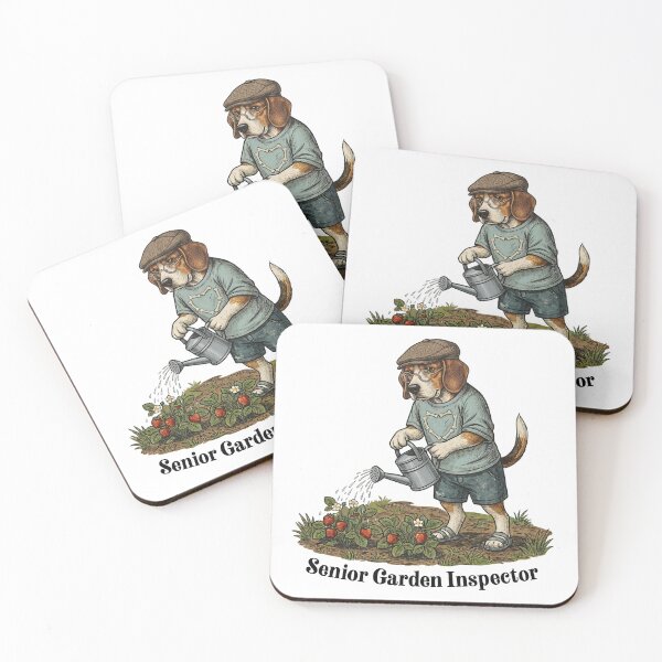 Item preview, Retired Beagle: Senior Garden Inspector. designed and sold by KojourinArt.