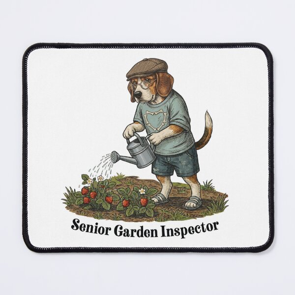 Item preview, Retired Beagle: Senior Garden Inspector. designed and sold by KojourinArt.
