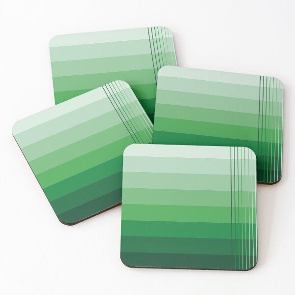 Item preview, Simple design from shades from light to dark forest green designed and sold by Cherevan.
