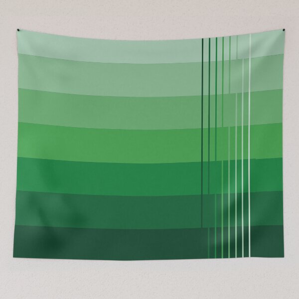 Item preview, Simple design from shades from light to dark forest green designed and sold by Cherevan.