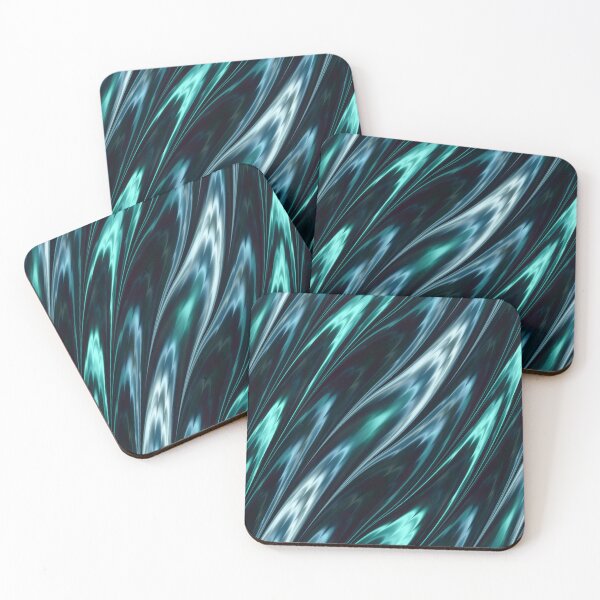 Item preview, Turquoise Gemstone Abstract Liquid Silk Pattern designed and sold by Lainey1978.