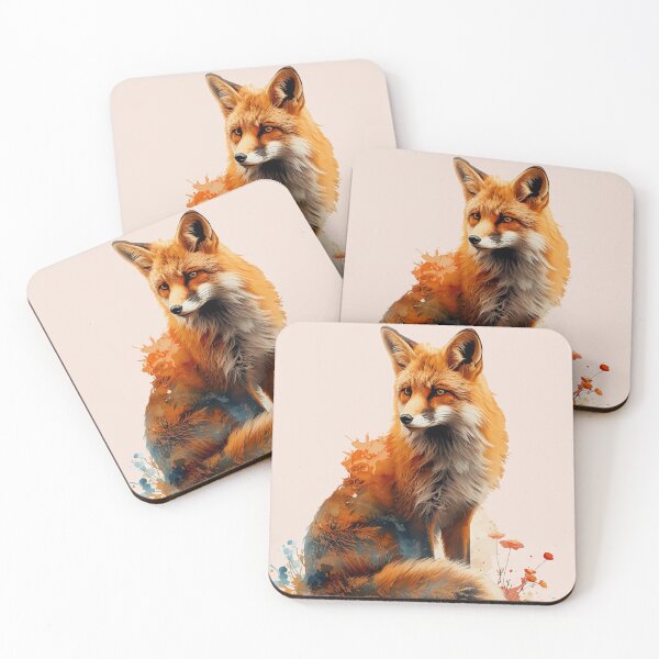 Item preview, Watercolor Fox Shirt – Artistic Woodland Fox Design designed and sold by Biedroneczka.