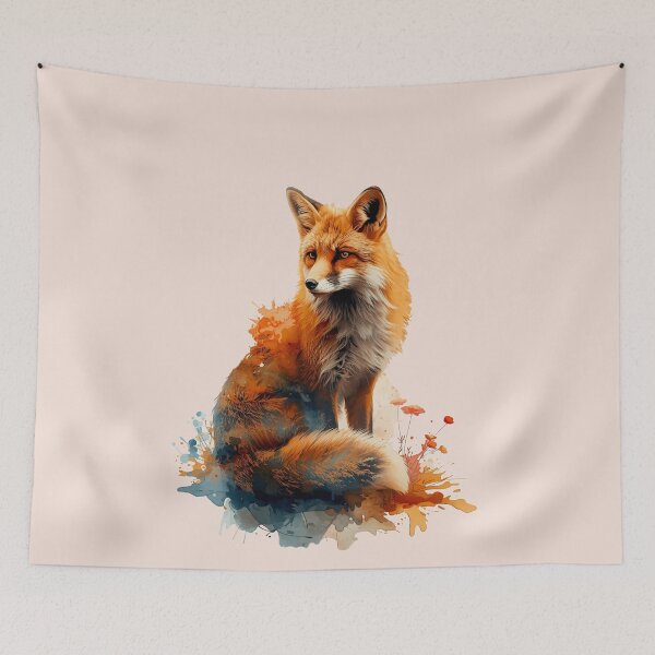 Item preview, Watercolor Fox Shirt – Artistic Woodland Fox Design designed and sold by Biedroneczka.