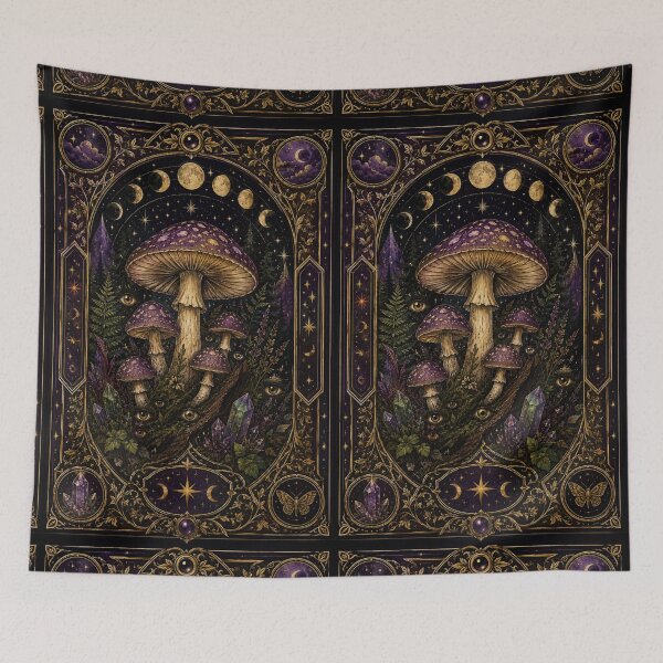 Item preview, Mystic Mushroom Tarot Witchcore Sticker designed and sold by irfanshikh.