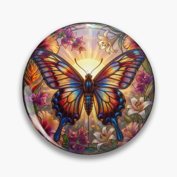 Item preview, Stained Glass Style Moth designed and sold by Tridentulus.