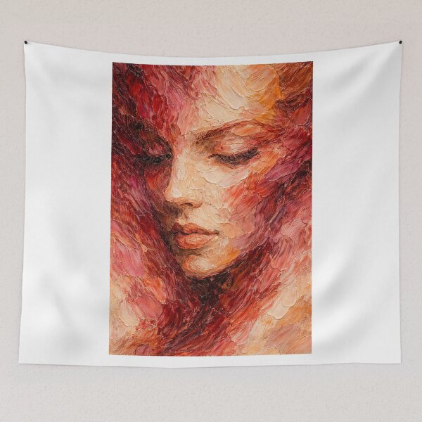 Item preview, Whispers Beneath Crimson Petals designed and sold by JcAbstractArt.