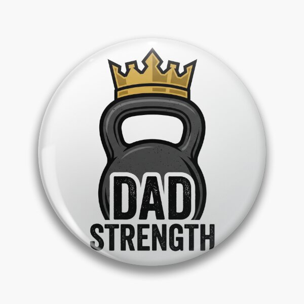 Item preview, Dad Strength Kettlebell Crown Gym Father's Day designed and sold by TeNovaStudio.