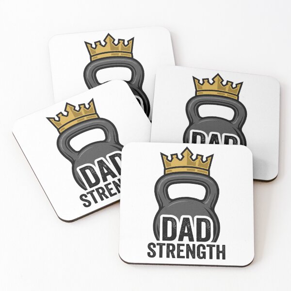 Item preview, Dad Strength Kettlebell Crown Gym Father's Day designed and sold by TeNovaStudio.