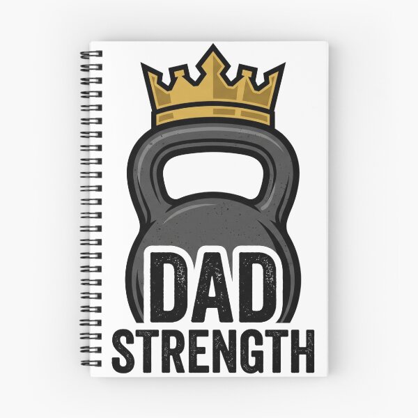 Item preview, Dad Strength Kettlebell Crown Gym Father's Day designed and sold by TeNovaStudio.