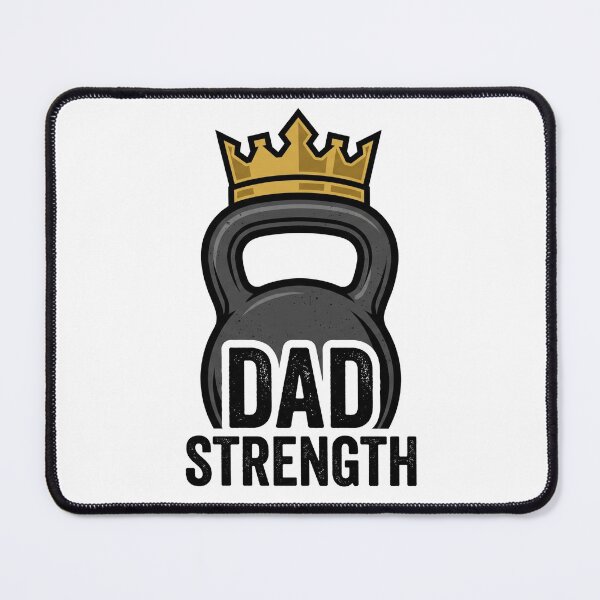 Item preview, Dad Strength Kettlebell Crown Gym Father's Day designed and sold by TeNovaStudio.