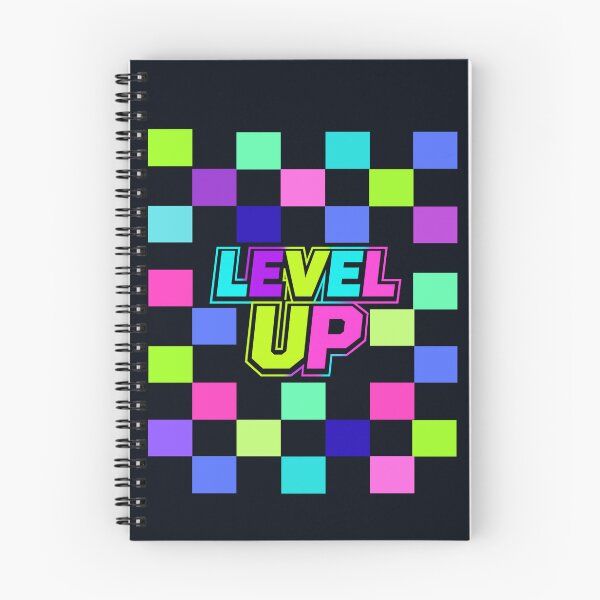Item preview, LEVEL UP – Retro Neon Checkerboard designed and sold by Aimetoi.