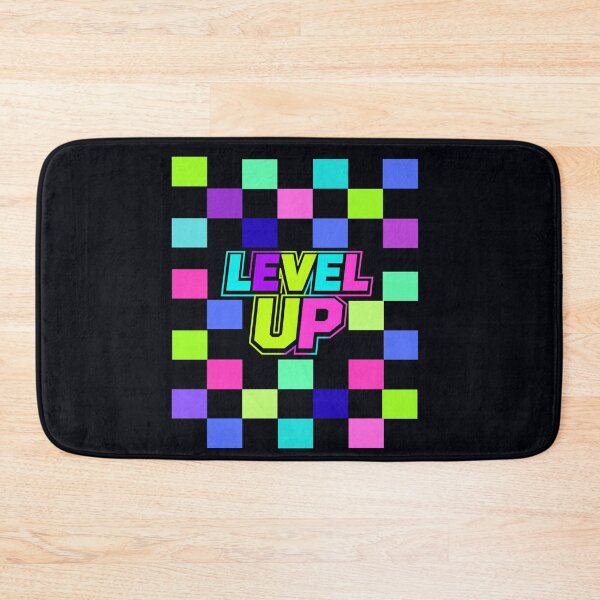 Artikelvorschau, LEVEL UP – Retro Neon Checkerboard entworfen und verkauft von Aimetoi.