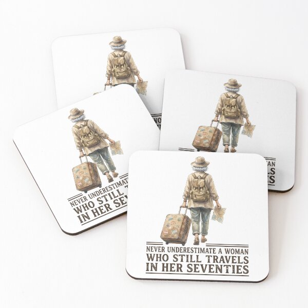 Item preview, Never Underestimate A Woman Who Still Travels In Her Seventies - Traveler Grandma  designed and sold by CutOutIdols.