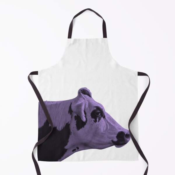 Item preview, Aesthetic Purple Cow Portrait – Surreal Farm Animal Art designed and sold by Aesthetic Crew.
