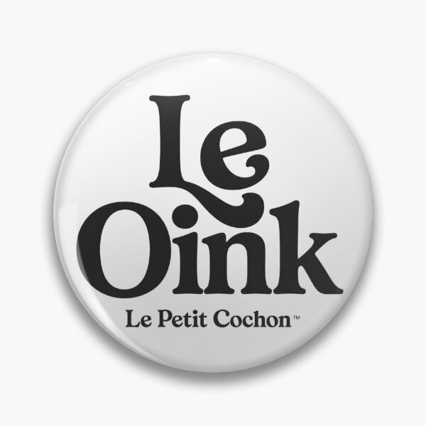 Artikelvorschau, Le Petit Cochon Nur Text Le Oink entworfen und verkauft von Casterisk Creative.