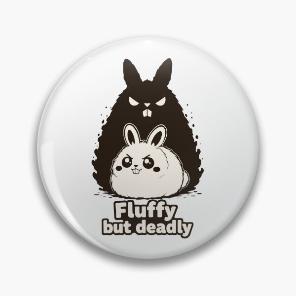 Item preview, Fluffy But Deadly Bunny. Cute Shadow Monster Rabbit. Hidden Power Motivation. designed and sold by MalisoStickers.