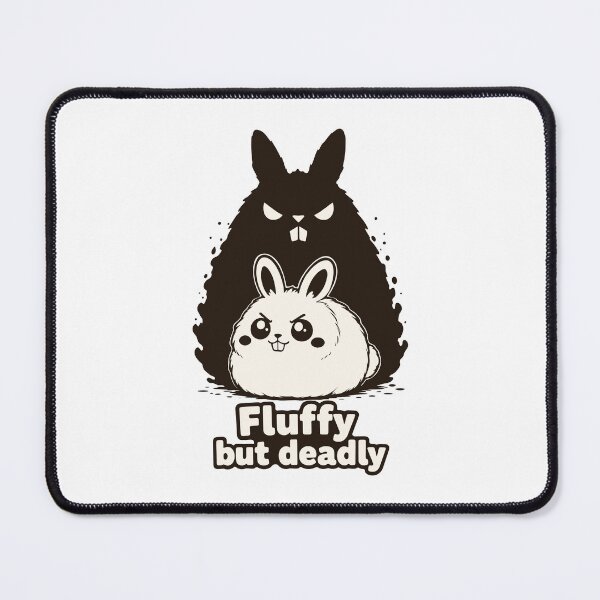 Item preview, Fluffy But Deadly Bunny. Cute Shadow Monster Rabbit. Hidden Power Motivation. designed and sold by MalisoStickers.