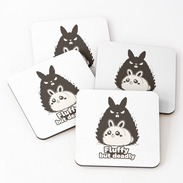 Item preview, Fluffy But Deadly Bunny. Cute Shadow Monster Rabbit. Hidden Power Motivation. designed and sold by MalisoStickers.